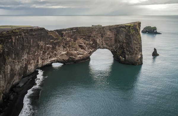 The Dyrhólaey arch from the headland — Vík í Mýrdal, Iceland