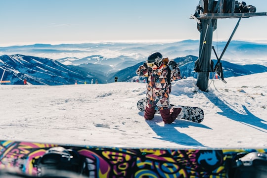 person skiing on snow in Jasna Slovakia