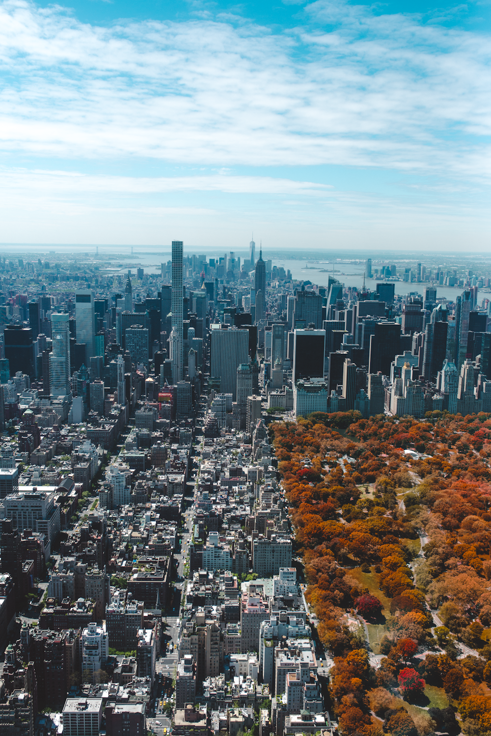 birdseye photo of city