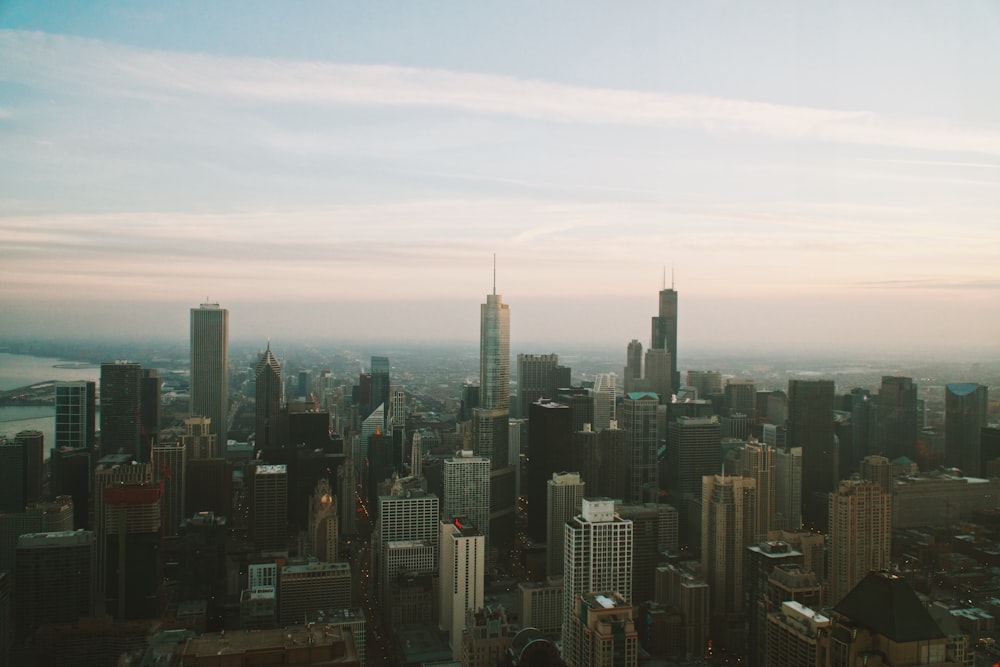 high buildings under white sky at daytime