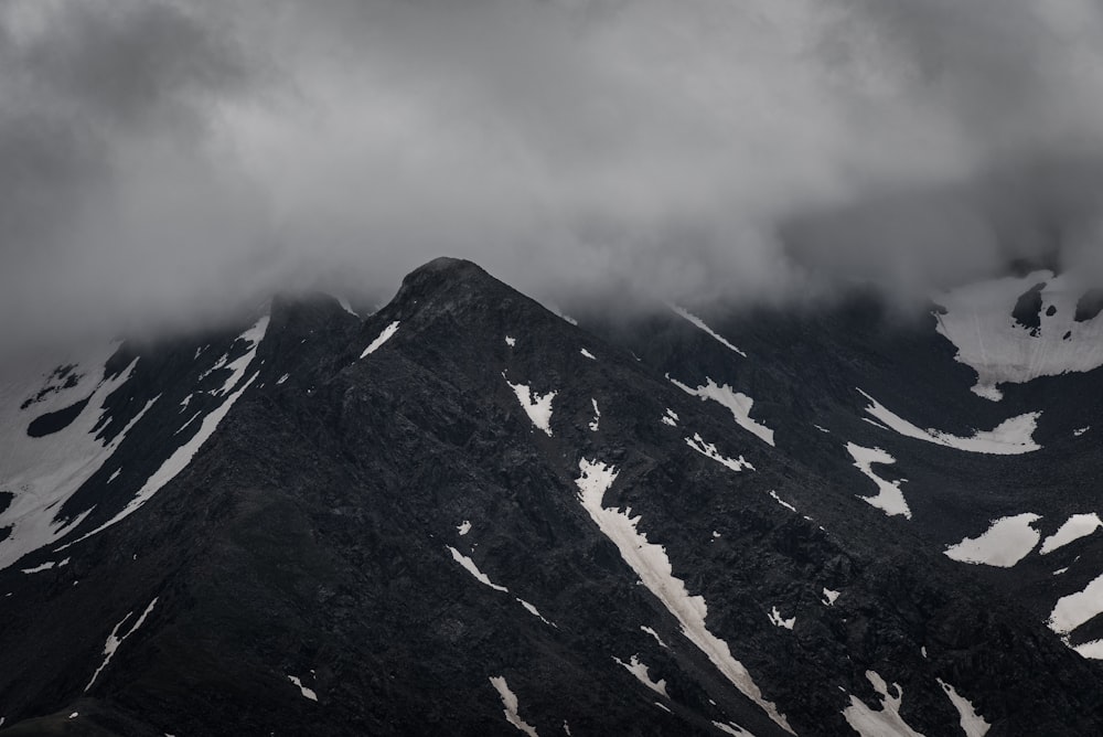 aerial photo of mountain