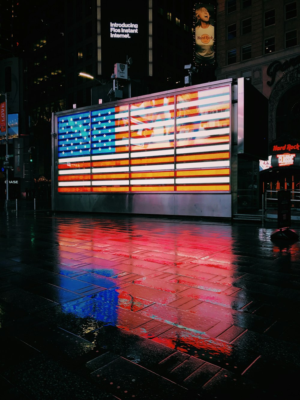 USA flag light decor