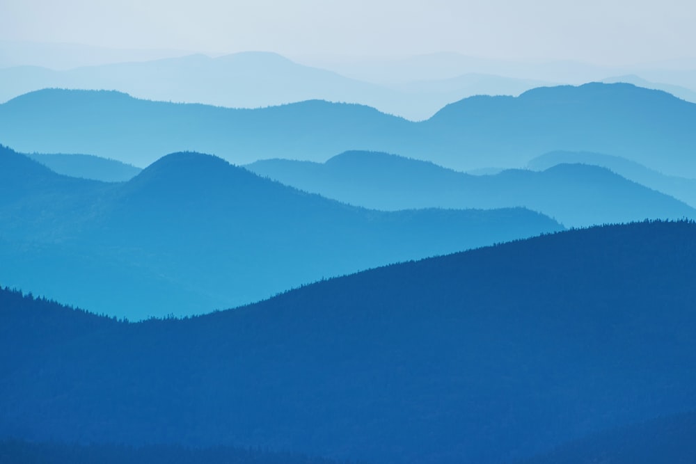 Fotografía panorámica de montañas