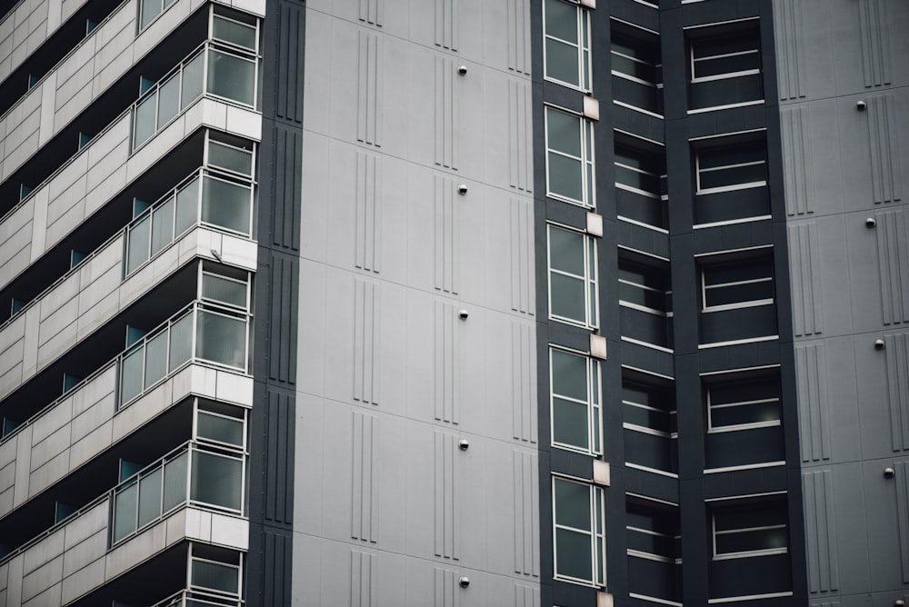 white and black concrete building