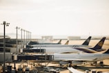 four planes at the airport