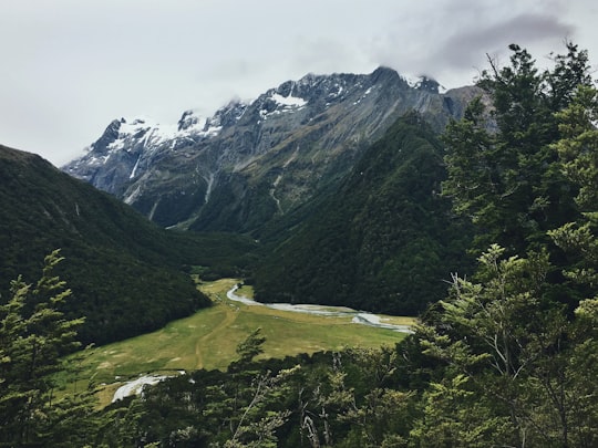 panoramic photography of mountain in Routeburn Track New Zealand
