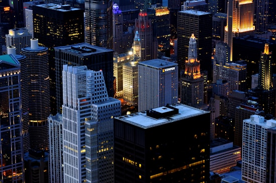 aerial photography of buildings