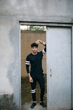 man standing in opened door