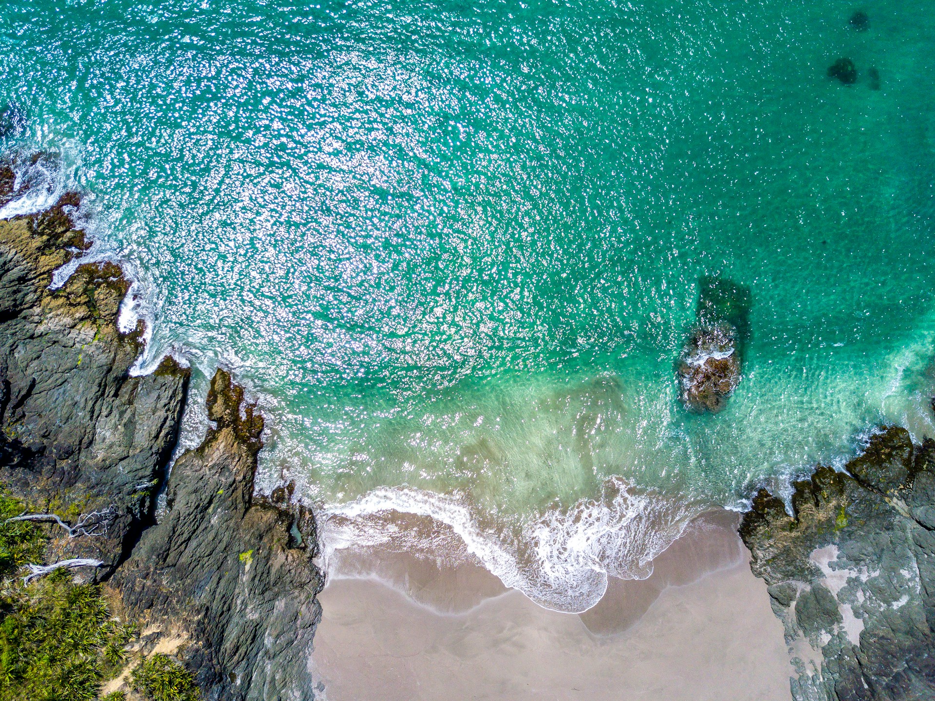 aerial photography of beach