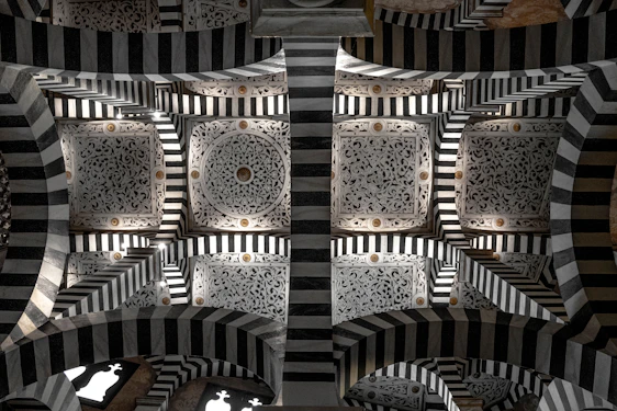 Elegant black and white architectural detail symbolizing strength and refinement.