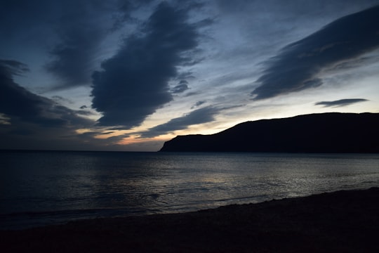 ocean at night in Elba Italy