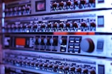 shallow photography of black and silver audio equalizer
