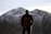 man standing while looking at the mountain