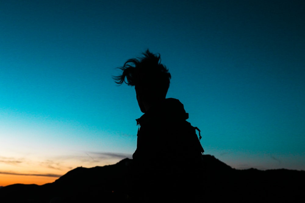 silhouette of person