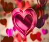 pink heart hanging ornament
