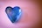 blue glass heart