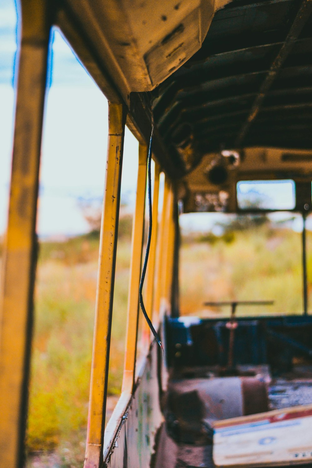 photo of bus interior