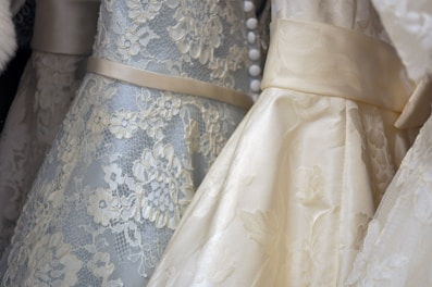 white and beige floral textiles