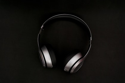 Black headphones