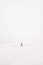person walking on snowfield