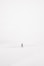 person walking on snowfield