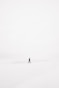 person walking on snowfield