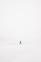 person walking on snowfield