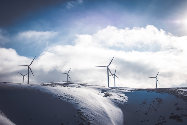 One of greatest views I’ve ever seen! Wind Turbines in the snow!