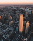 bird's eye view of New York City