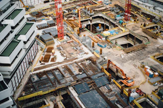 aerial view of high-rise buildings