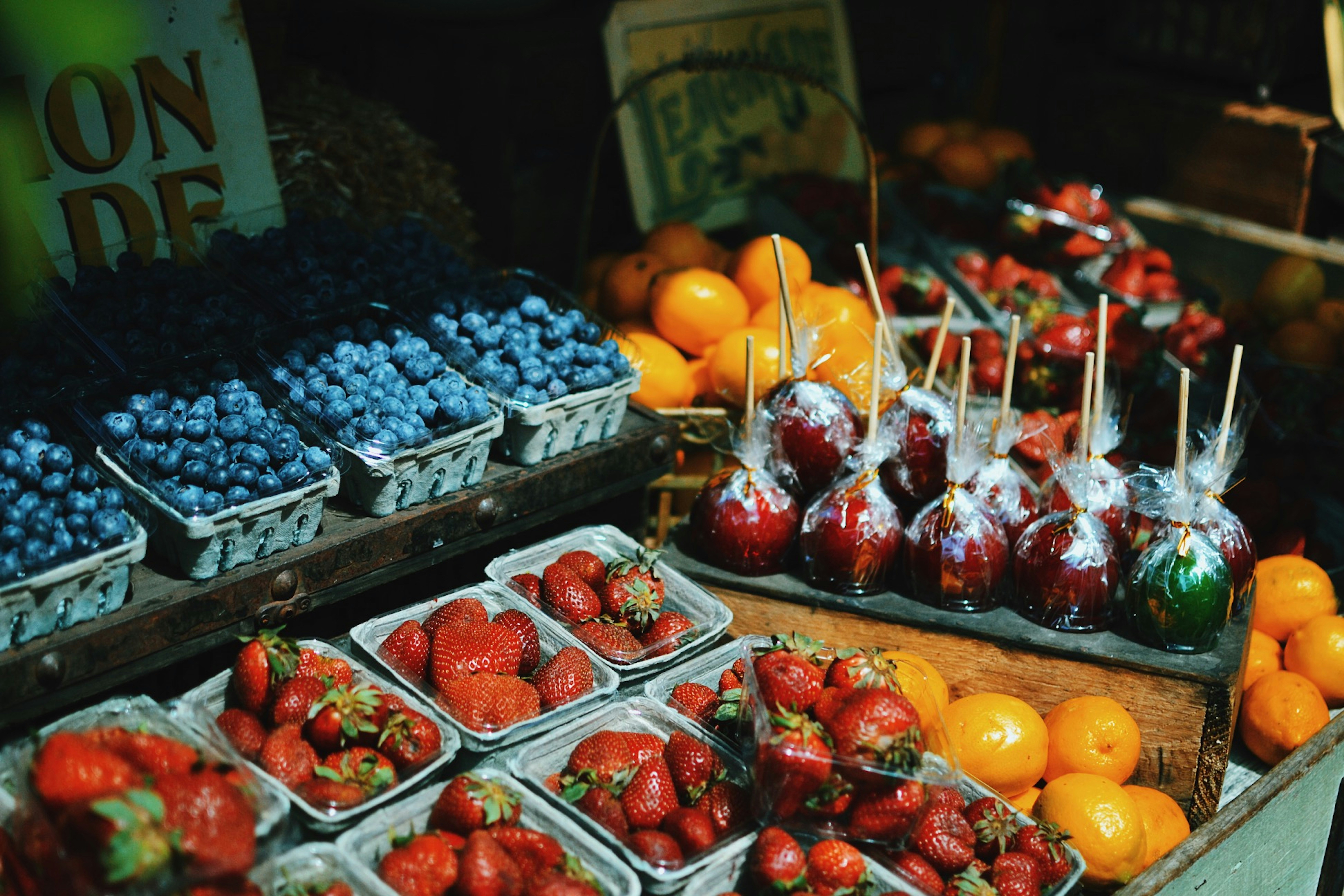 Colourful summer berries offer a healthier alternative to dessert - sold at The Grounds, Alexandria in Sydney.