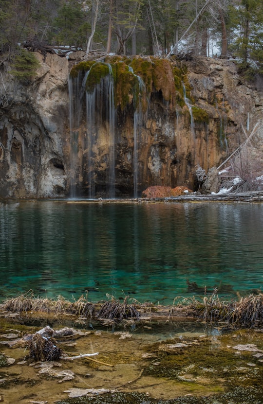 photography of waterfalls during daytime in Hanging Lake United States