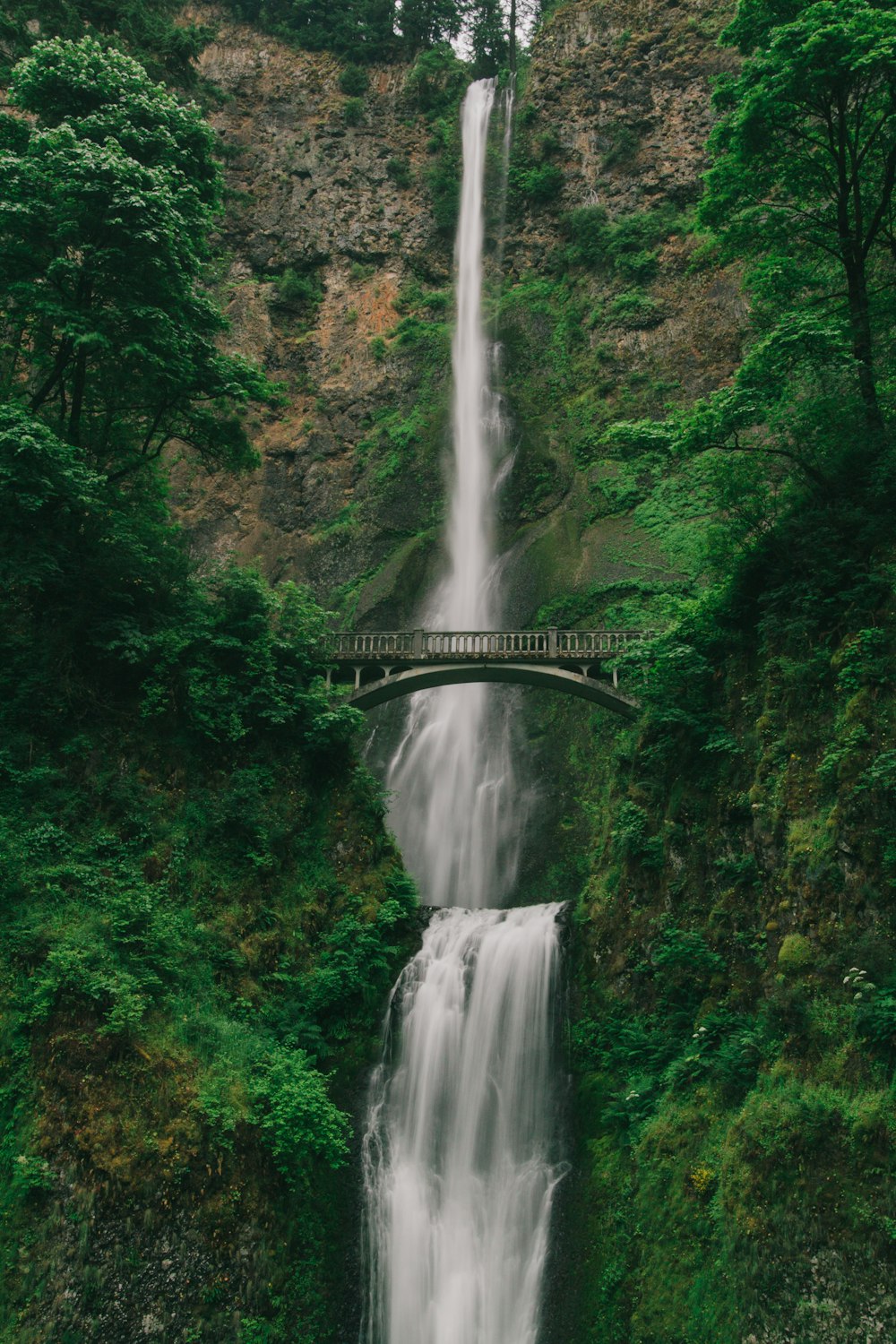 bridge over waterfalls