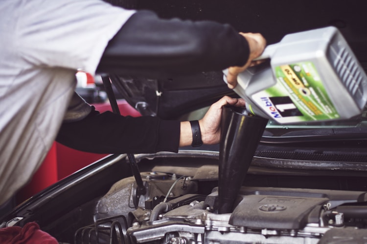 Vehicle maintenance shop with organized tools representing predictive fleet maintenance