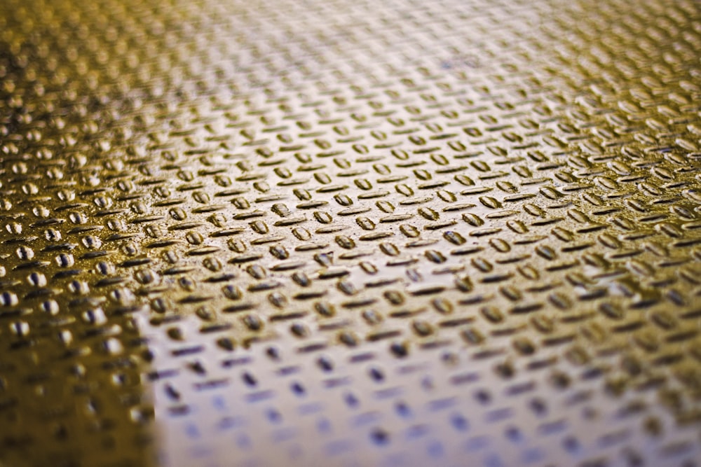 a close up view of a metal surface