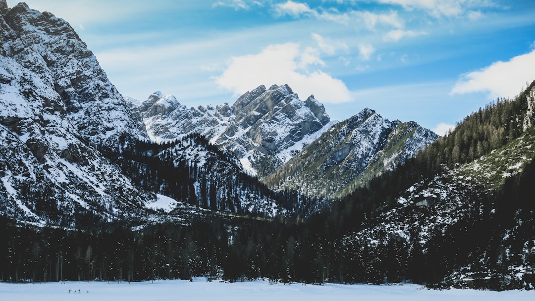 travelers stories about Glacial landform in Lago di Braies, Italy