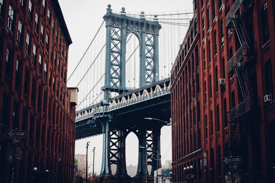 photo of Manhattan Bridge during daytime in Brooklyn Bridge Park United States