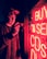 A person wearing a cap is holding a camera and standing next to a bright red neon sign displaying the words 'BUY & SELL CDS'. The neon lights cast a red glow over the individual's face and surroundings, creating a dramatic and moody atmosphere.