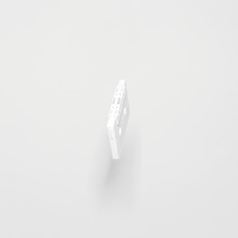white cassette tape with white background