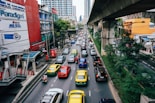 road with assorted cars