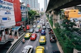 road with assorted cars