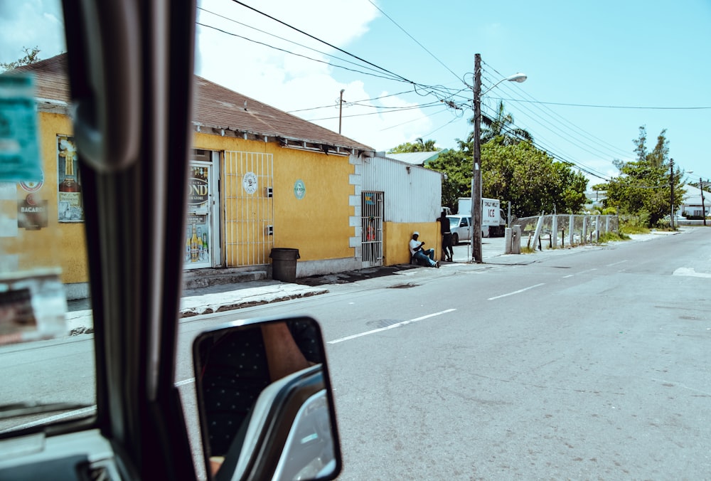 yellow and white building