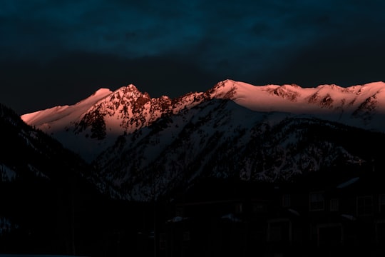 ice-capped mountain at night time in Silverthorne United States