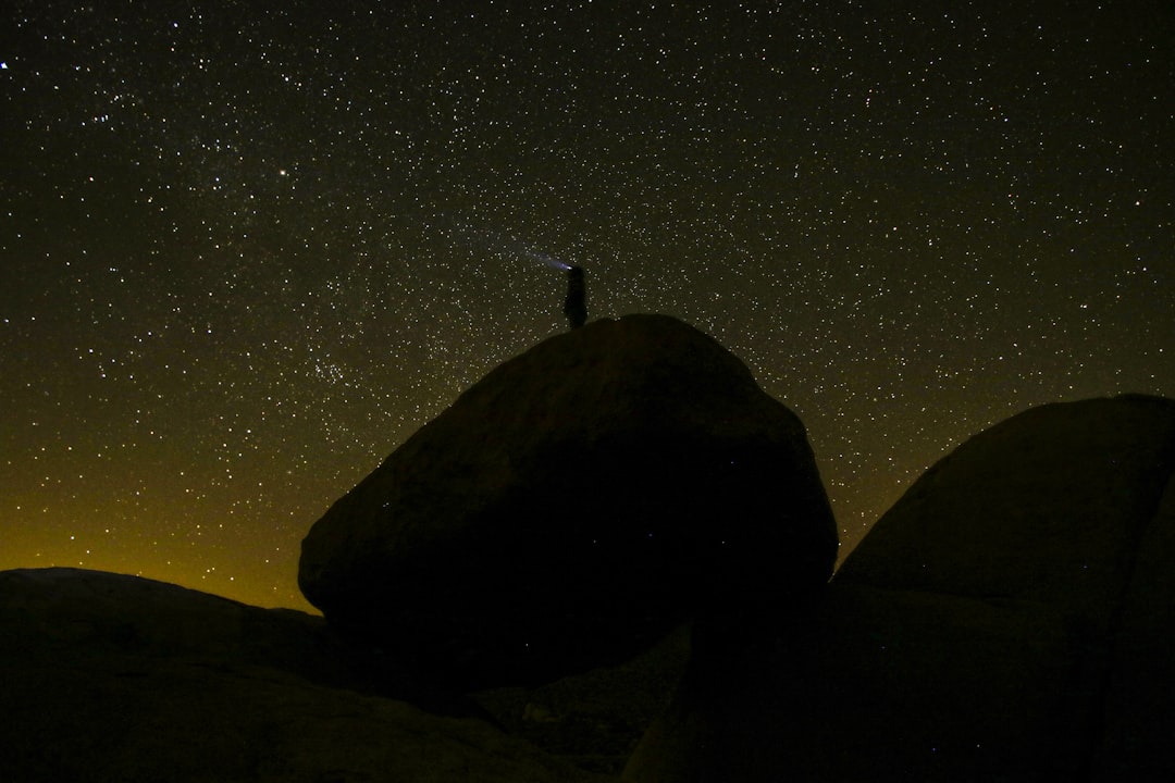 silhouette of rock