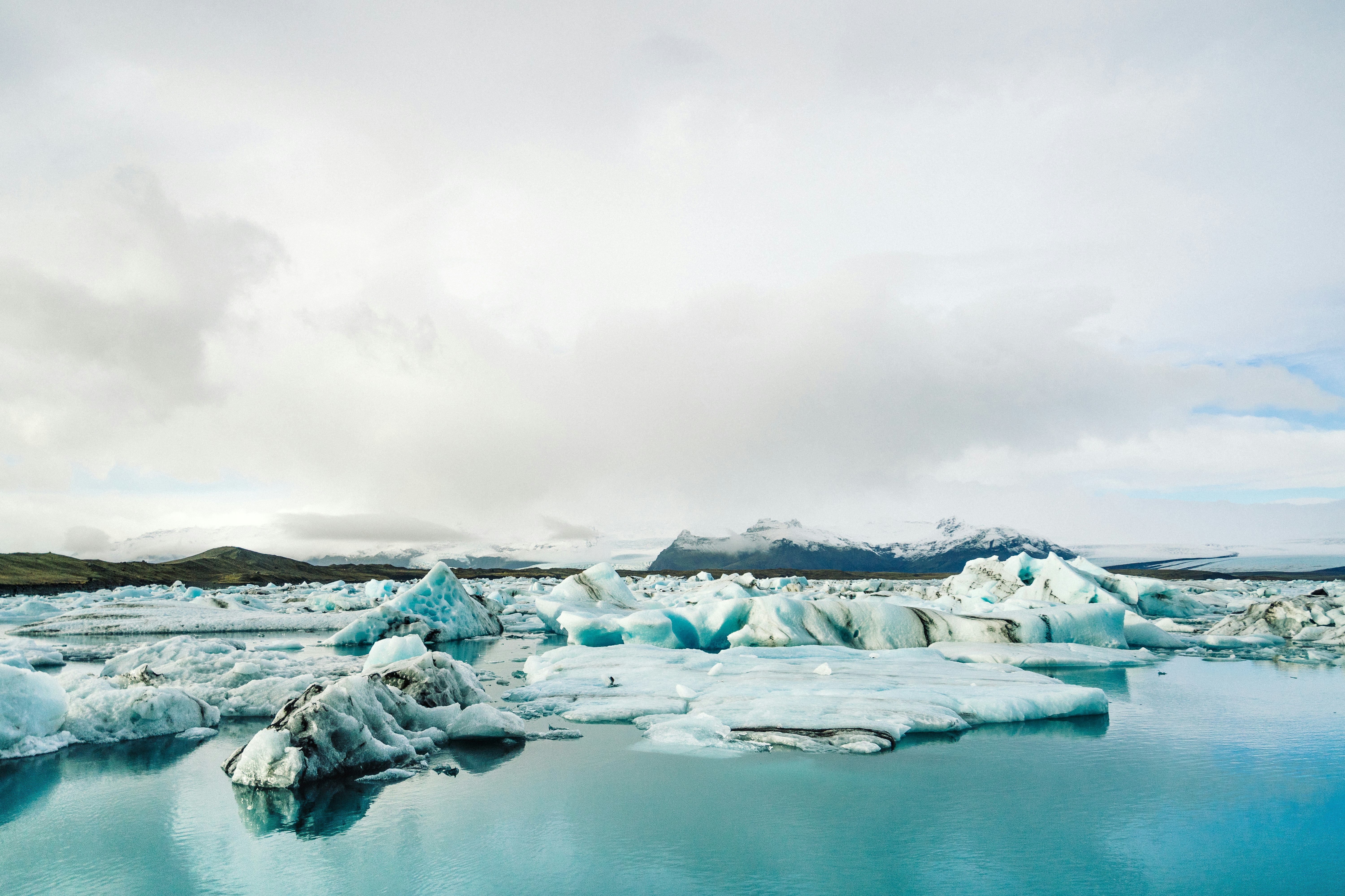 landscape photography of ice glaciers