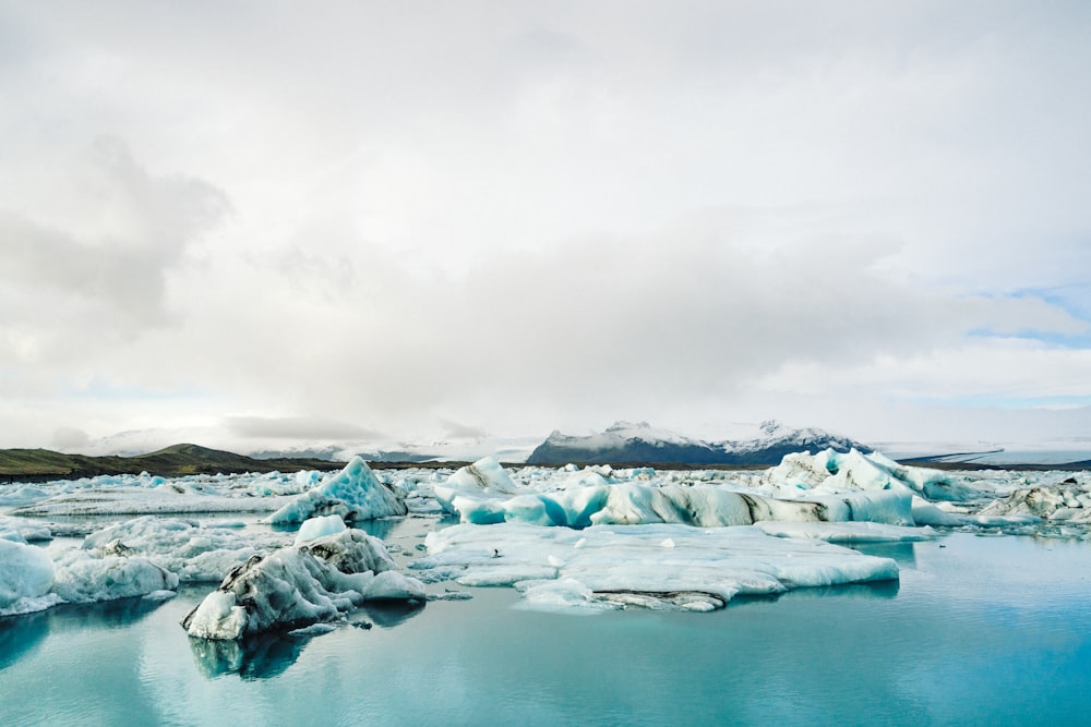 Fotografía de paisajes de glaciares de hielo