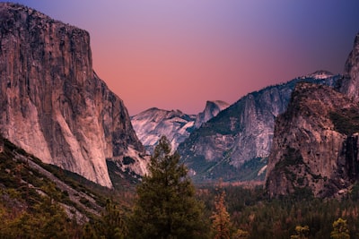 mountains during golden hour yosemite teams background