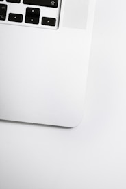 white laptop
