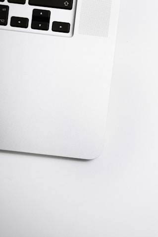 white laptop