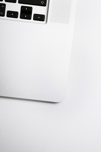 white laptop